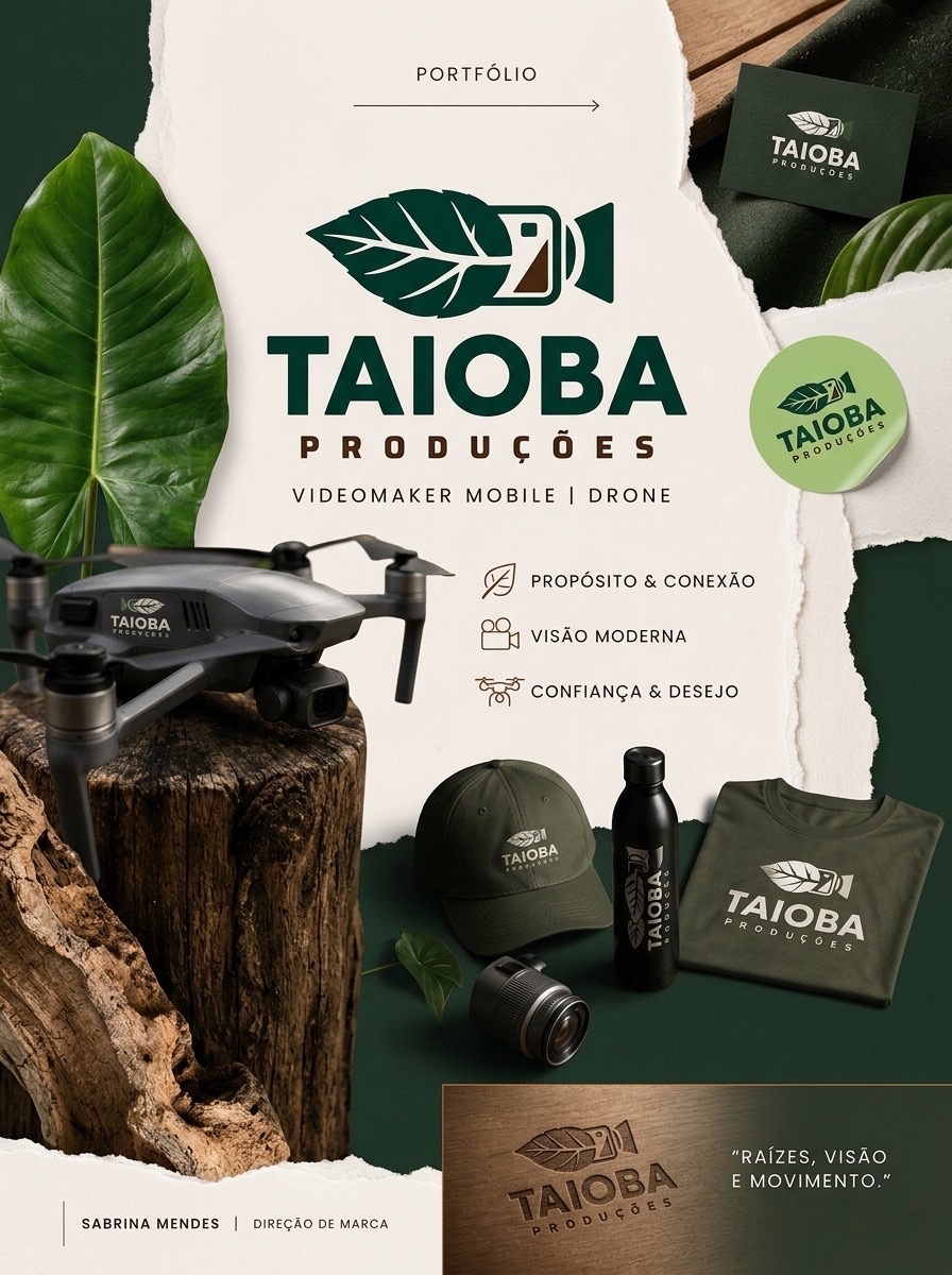 Taioba Produções — apresentação de marca